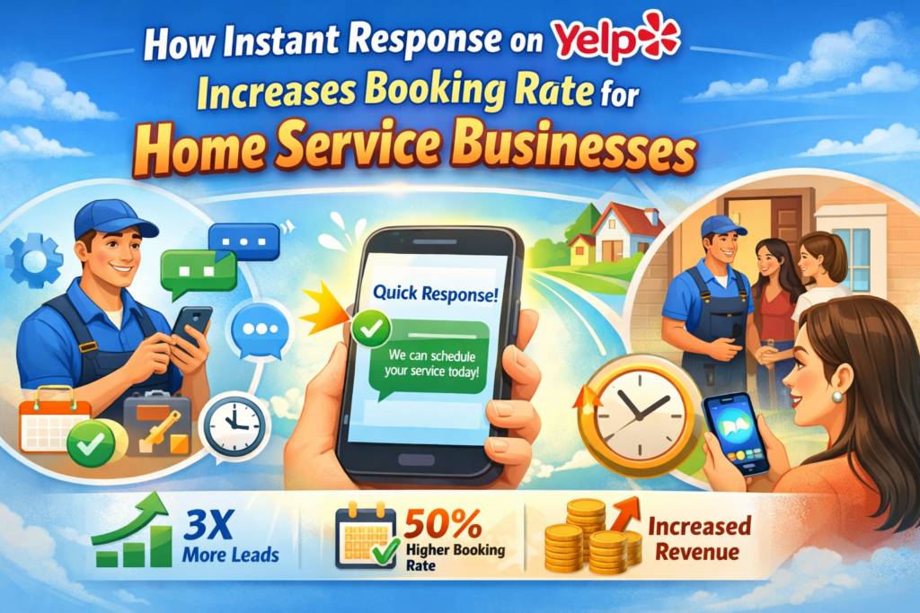 How Instant Response on Yelp Increases Booking Rate for Home Service Businesses